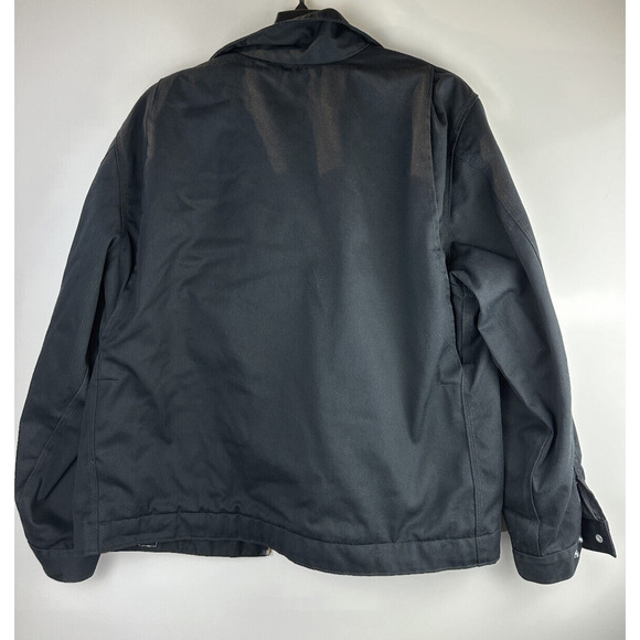 Carhartt Twill Work Jacket Midweight Quilt Lined J293 Blk Full Zip Men's Size XL - Picture 7 of 7